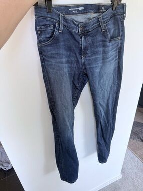 AG Adriano Goldschmied Women’s Skinny Maternity Jeans - Dark Blue Wash